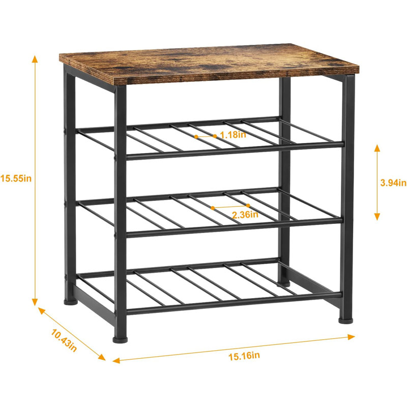 Wictor 12 - Bottle Wine Bottle Rack in Black