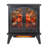 24" Electric Infrared Quartz Fireplace Stove with 3D Flame & Remote Control