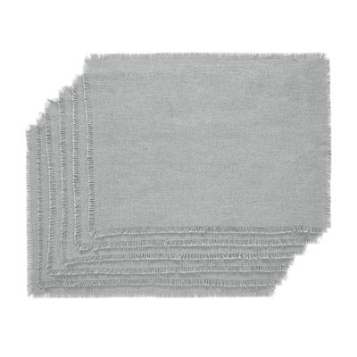 Burlap 100% Cotton Solid Colour Rectangle Placemat