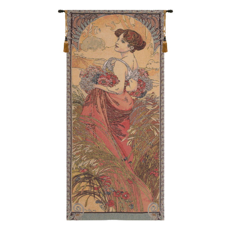 Loom Woven Cotton Blend Wall Hanging, 61" H x 26" W
