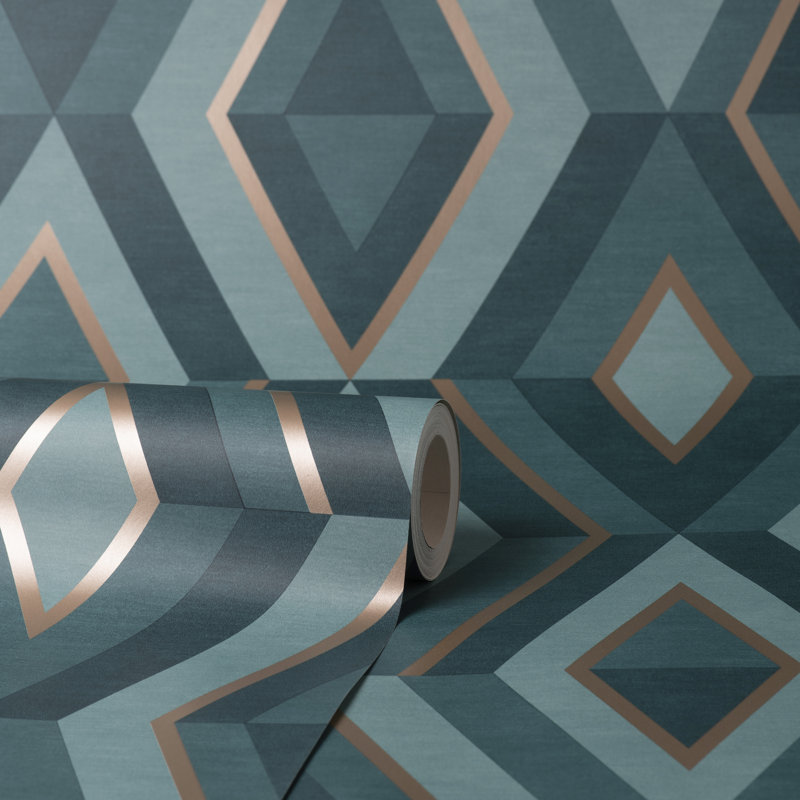 Michon 10.05m x 53cm Roll, Emerald/Gold