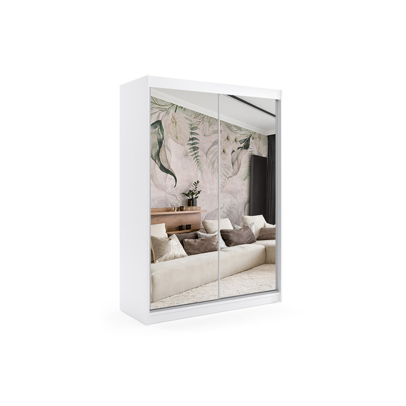 Barsha 2 Door Wardrobe, White