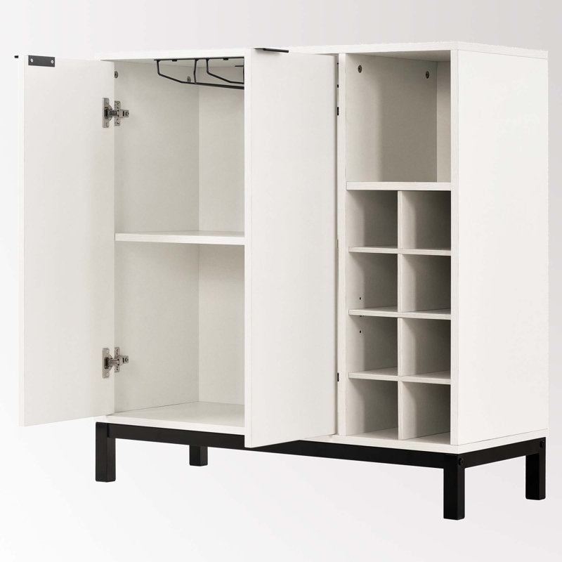 Table buffet large 33,86 po Fernande, Blanc
