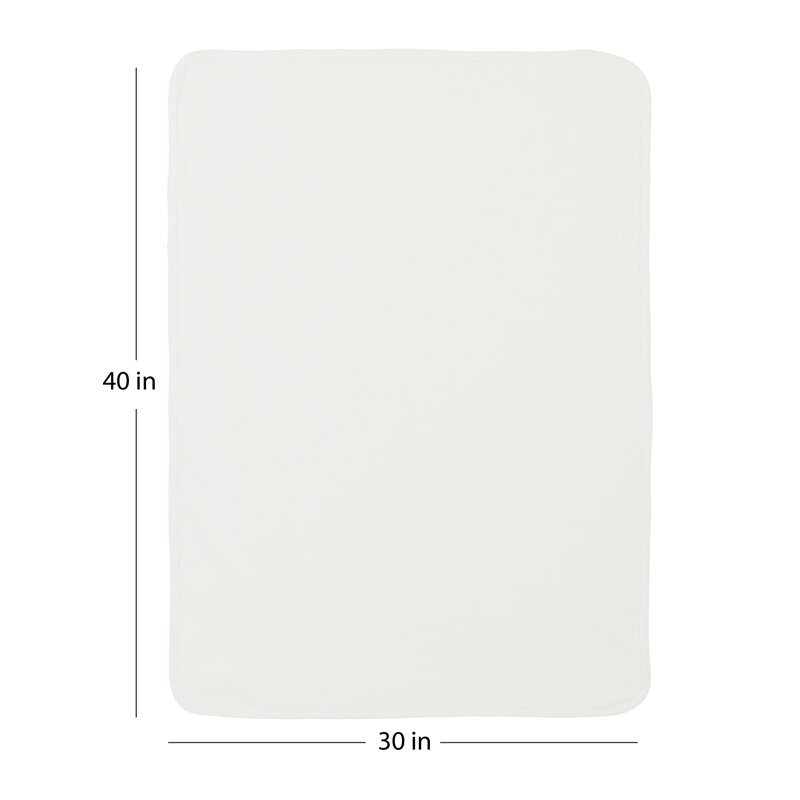 Foundations 6-pack Thermasoft Cotton Baby Blanket, White