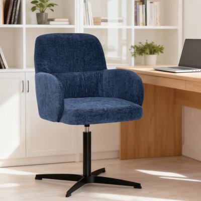 Cozy Swivel Upholstered Workspace Accent Office Chair by Latitude Run