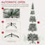 Arbre de Noël artificiel pin clair enneigé 9 pi avec branches réalistes et 1084 pointes-118034165