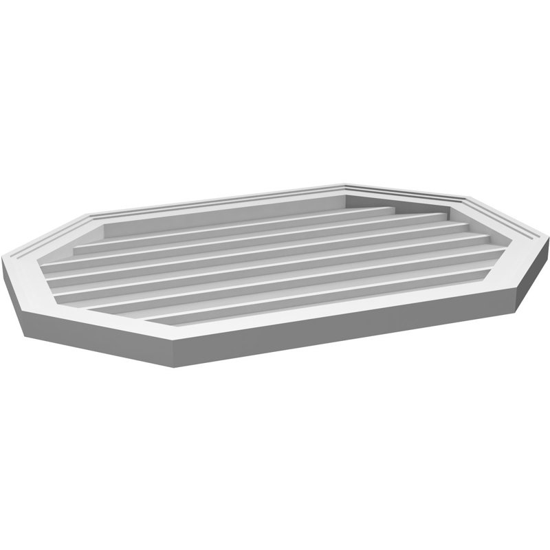 Évent horizontal gondole allongé en surface octogonal Signature, H 22 po x l 32 po x P 1,5 po