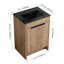 Meuble-lavabo autoportant de 24 po avec lavabo en céramique et 2 portes d'armoire à fermeture en douceur-1018840801-1018840803