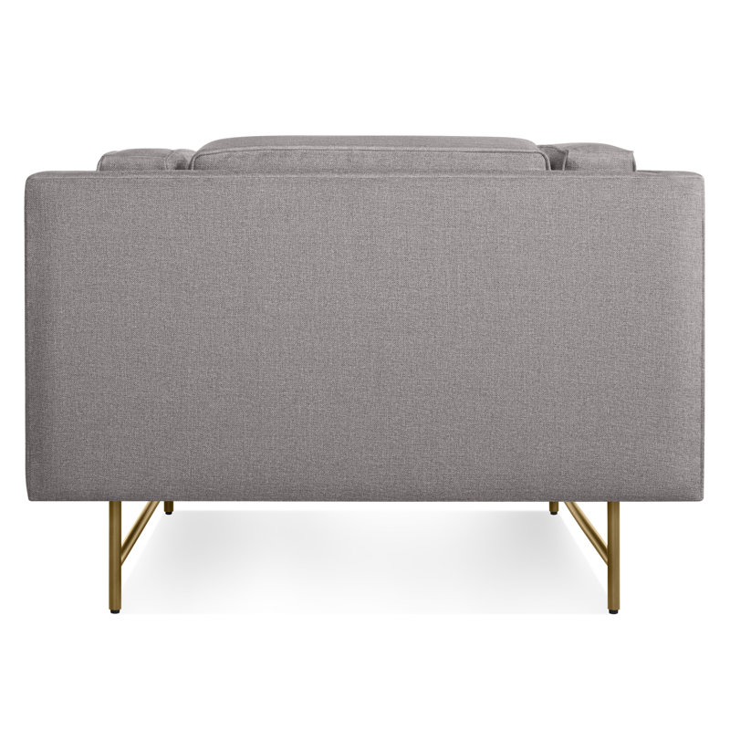 Bank Club Chair, Lava Polyester Blend, Antiqued Brass