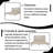 Bange Modern Concise Style Solid Wood Stone Gray Platform Bed Frame-943954914