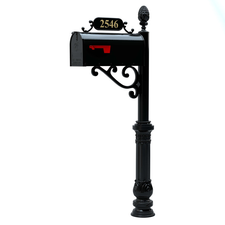 Addresses of Distinction Personalized Mailbox with Post and Number ...