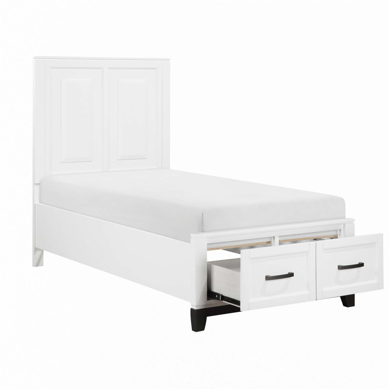 Lit plateforme avec meubles de chambre à coucher en bois avec tiroirs de rangement 1pc (seulement lit), Simple