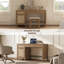 Bureau en rotin de 55,25 po avec tablettes réglables et beaucoup de rangement-1461225188-1473011911
