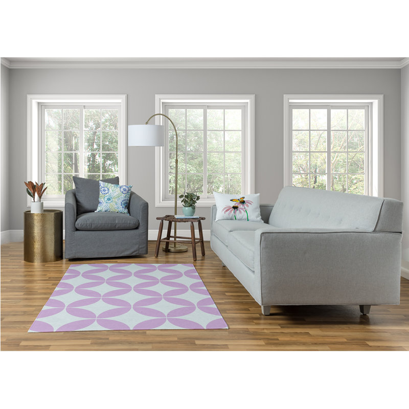 Chenille Geometric Indoor Rug, Rectangle 4' x 6'