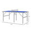 Table de tennis de table pliable Soozier (raquettes incluses)-97292040