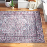 Guyer Oriental Beige/Pink Area Rug