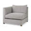 Ensemble de canapés modulaires gris 2 pièces Oharare