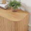 64-Inch Wavy TV Stand with Rounded Sideboard and Vertical Stripe Storage Cabinet