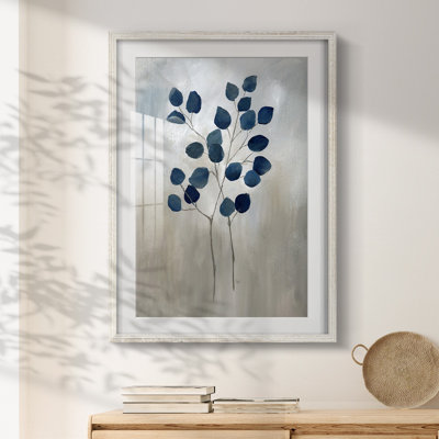 Indigo Foliage II -Framed Print