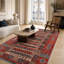 Oriental Cotton and Chenille Flatweave Area Rug-1648008421