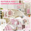 AIYAPLAY Kids Dressing Table and Stool Set with 2-Colour LED Lights White