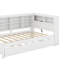 Lit de jour simple avec lit gigogne, tablette et port USB-517016870