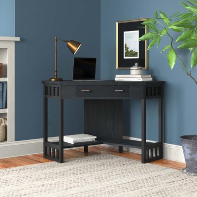 Moorton Corner Computer Desk Made with Solid Wood