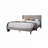 Burlap Fabric Upholstered Bed-463188203