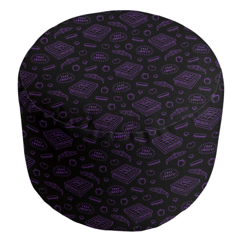 Repose-pieds Avicia, Mauve clair / noir