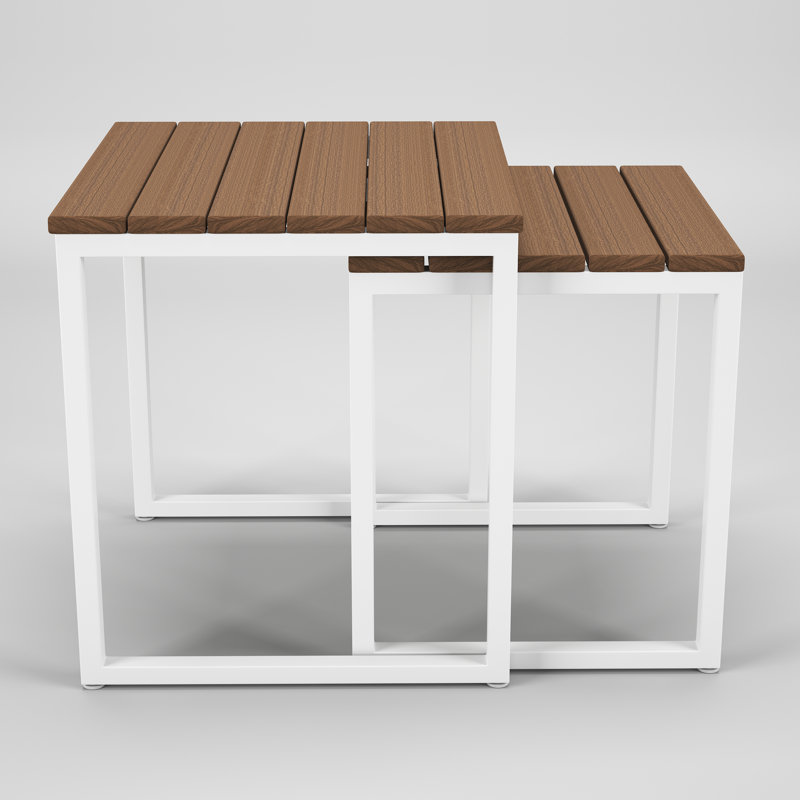 Table d'appoint d'extérieur Townsend Nseting, Brun