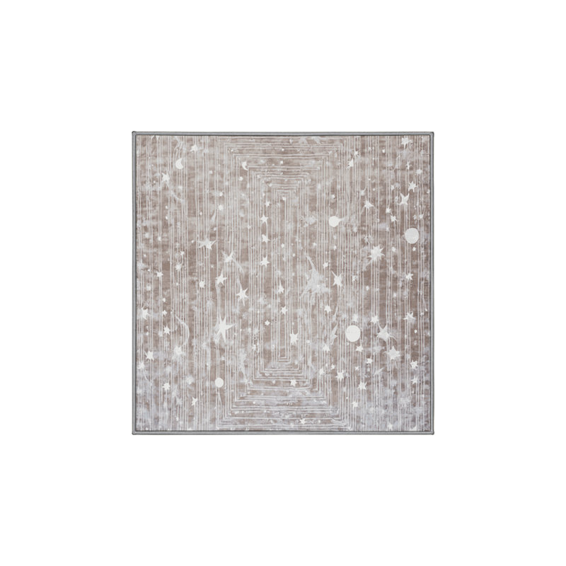 Silky Soft Plush Gray Area Rug, Square 8'
