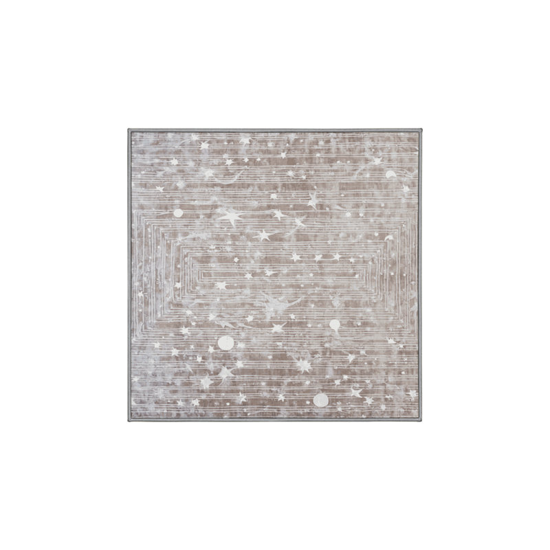 Tapis gris soyeux et moelleux, Rectangle de 5 pi x 8 pi