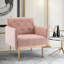 Fauteuil en velours avec pieds en métal-1291462247