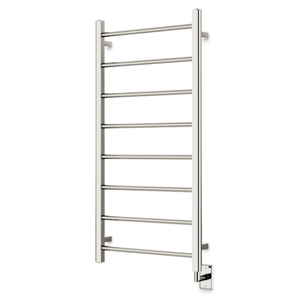 Ryton Wall Mount Electric Towel Warmer, 47" H  x 24" W  x 5.19" D, Polished Nickel