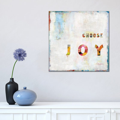 Choose Joy In Colour by Jamie MacDowell - Wrapped Canvas Print