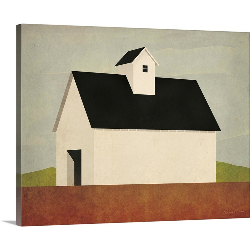 Reproduction d’art graphique sur toile, "Fall Barn" par Mark Adlington, Toile tendue, H 16 po x l 20 po x P 1,25 po