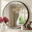 Round Metal Framed Wall Mirror-130134467-130134468