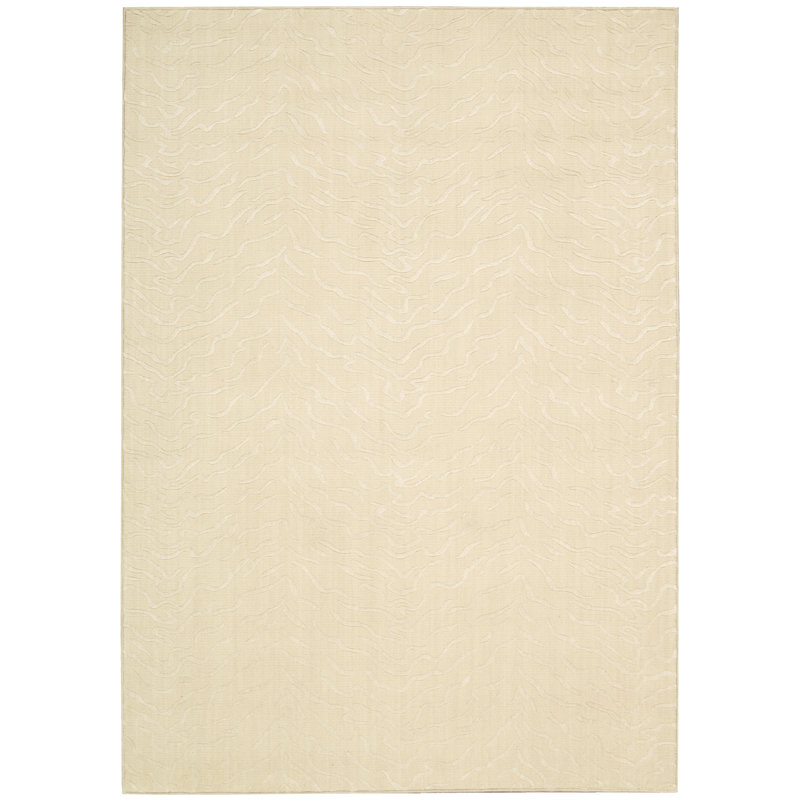 Tapis beige clair Moder, Rectangle 3 pi 6 po x 5 pi 6 po