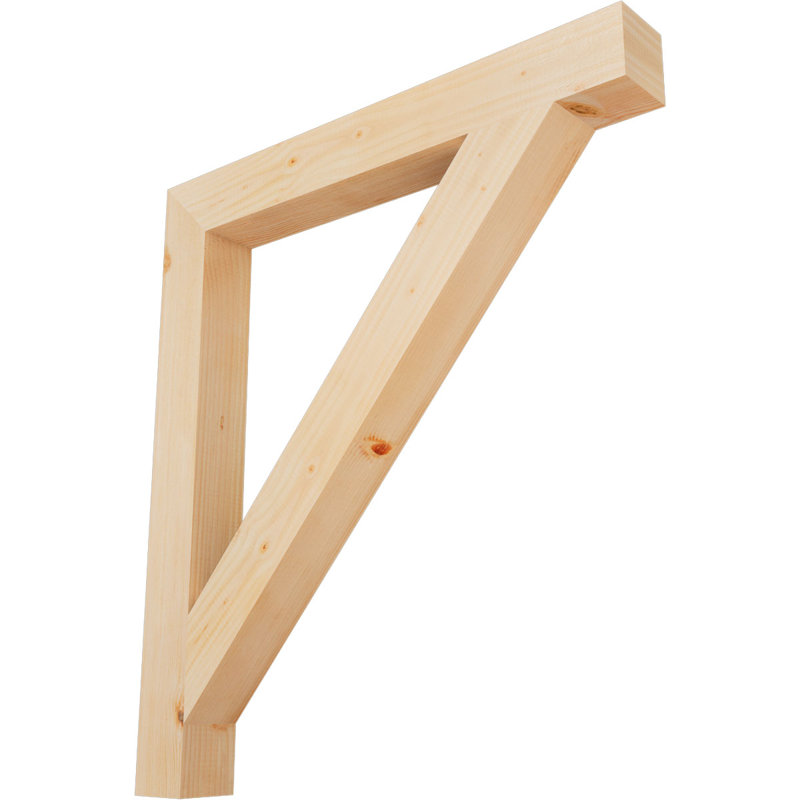 Support de bloc traditionnel, Douglas (lisse), H 38 po x l 4 po x P 34 po
