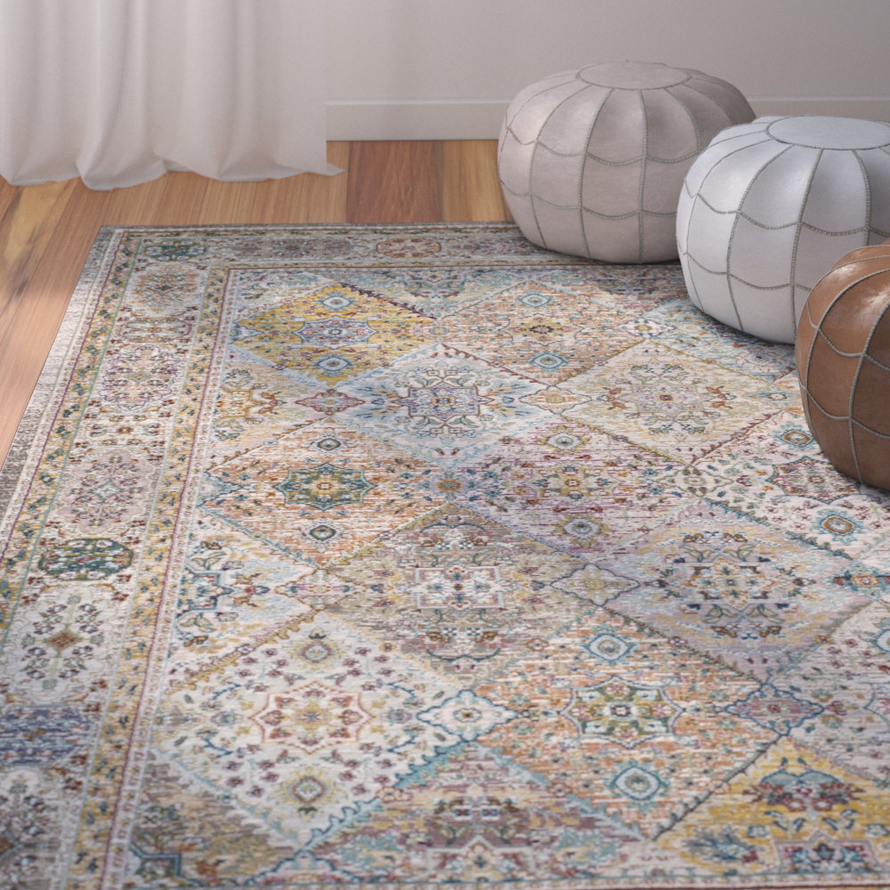 Andy Performance Oriental Rug Bungalow Rose Rug 