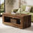 43.3" Coffee Table For Living Room, Modern Farmhouse Coffee Table With Storage