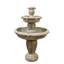 Fontaine de relaxation en béton à 3 niveaux 48 pouces