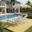 Outdoor HDPE Chaise Lounge Chair with Side Tray, Patio Pool Lounge Chairs, 5-Position Adjustable, All-Weather-488618056