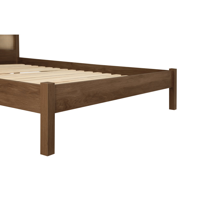 Noemi Bed Frame, Walnut, Double (4'6)
