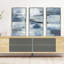 «Clear Water Indigo And Grey Crop», reproduction sur toile 3 pièces-555224309-555224304