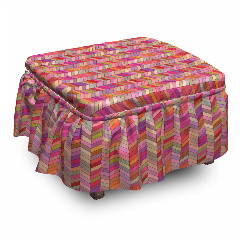 Housse pour rectangulaire en angle repose-pieds