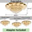 Luxury Modern Crystal Remote Dimmable Chandelier-1450106738