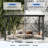  10 ft. W x 10 ft. D Hardtop Sloping Roof Pergola Gazebo, Outdoor Aluminum Frame Pergola for Patio or Backyard-124944159
