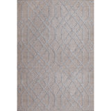 Cable Geometric Handwoven Blue Indoor / Outdoor Use Area Rug