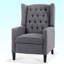 Fauteuil à oreilles inclinable manuel, fauteuil à oreilles larges Margheoala-779473766